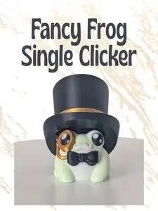 Fancy Frog - 3d printed single clicker desk toy