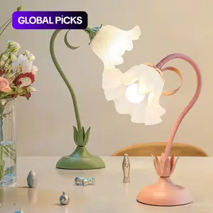 Flower Design Table Lamp, Decorative Lamp, Plug and Play Modern LED Desk Lamp, Flexible Dimmable Desk Light Adjustable Light For Home Office Bedroom Study Room #GLOBAL PICKS