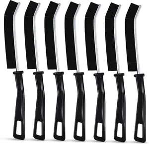 7 count Crevice Cleaning Brush, Gap Brush for Cleaning Hard Bristle Cleaning Tools for Baseboard Mesh Screen Sliding Door Track, Bathroom, Shower, Window, Household Use Scrub Brushes for Deep Cleaning