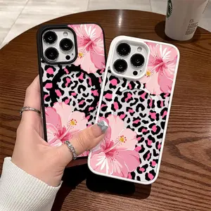 Premium Magnetic Leopard Print Bow y2k Cased MagSafe Ready Anti-Fall Ultra-Thin Design for iPhone 11-17 Pro Max TPU Protection Shockproof Cover