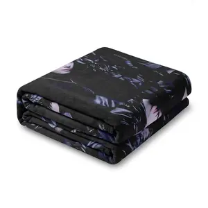 Purple OT7 Theme Flannel Blanket - 2D Flat Soft, Lightweight, Suitable for Bedrooms, Holiday Decorations, and All Seasons - Ideal for Beds, Sofas, Offices, Camping