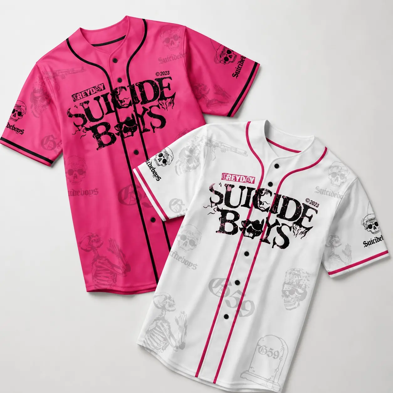 Suicideboy G59 Baseball Jersey, Greyday Tour 2026 Jersey Shirt, Suicideboy Merch Shirt, Gift For Fan