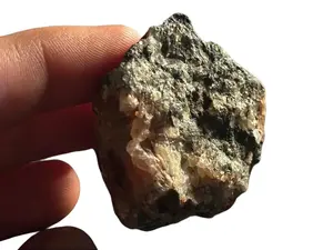 Natural Orange Crystal Pocket with Dark Mineral Matrix | Collector Specimen