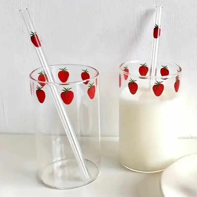 Glass Strawberry Cup Glass Strawberry Cup