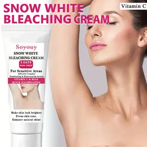 Brightening Cream for Face and Body Care, Gentle Formula, Sensitive, Moisturizing and Brightening, Suitable for Neck, Armpits, Joints, 50g/1.76 Oz