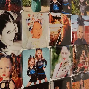 Custom Photo Magnets Set of High-Quality Decorative Refrigerator Magnets 2x2 Inches Personal Touch Kitchen Decor Gift for Family Photos & Recipes