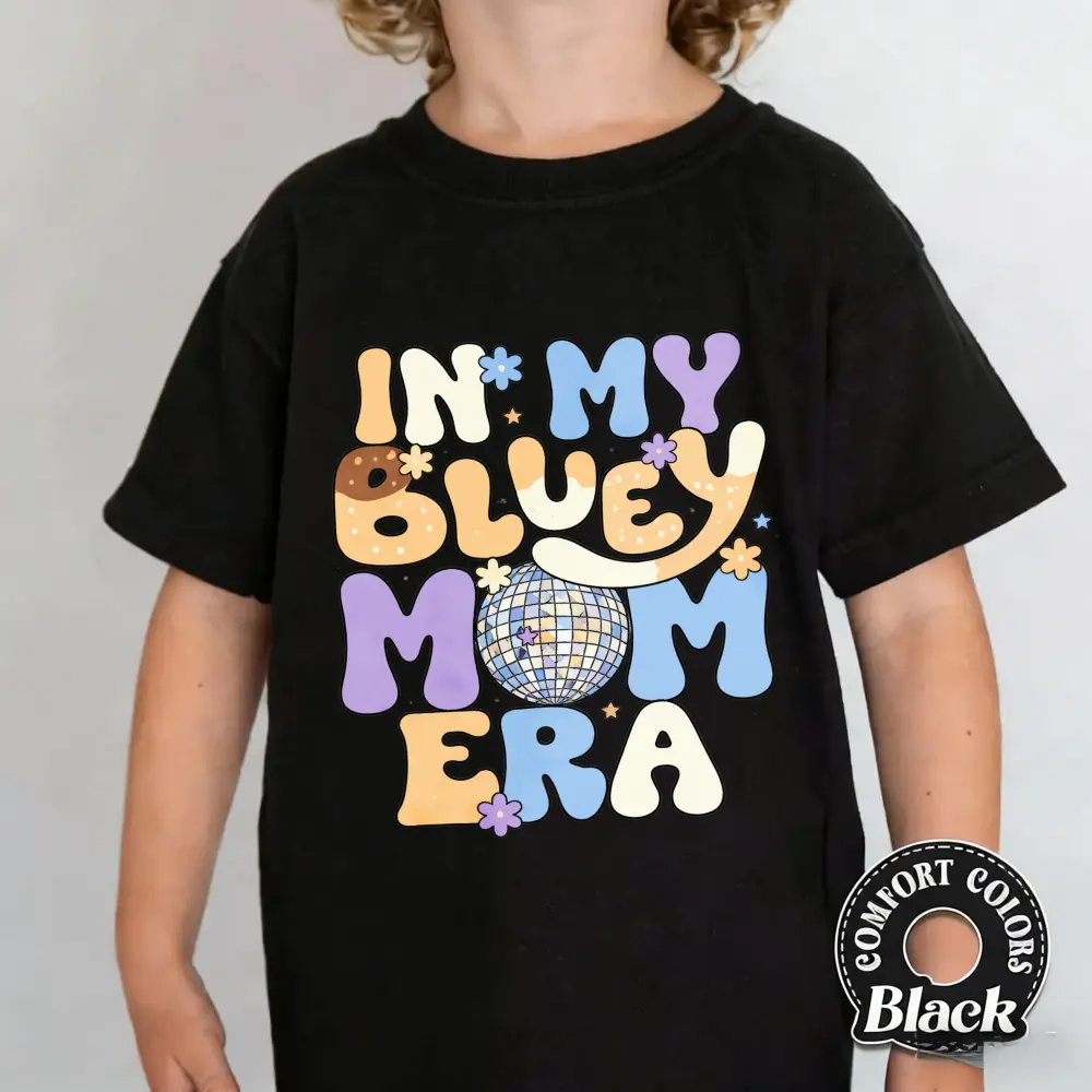 Mom Era Graphic T-Shirt, Soft Cotton Blend Unisex Streetwear Tee, Loose Fit with Disco Ball Design, Casual All Seasons Gift for Mom