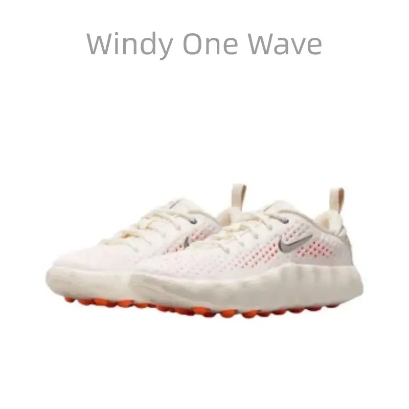Comfortable Fit, Tech-Inspired Training Shoes for Men, White and Orange