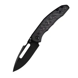 Artisan Cutlery BOA S35VN Blade Titanium Carbon fiber Handle Knife