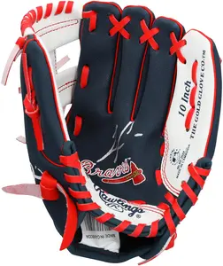 Ronald Acuna Jr. Atlanta Braves Autographed Rawlings 10" Collectible Team Logo Glove - Fanatics Authentic Certified