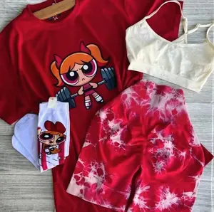 Powerpuff Girl Graphic Tee , Red Y2K Style ,Streetwear Vibes, Oversized Fit 8