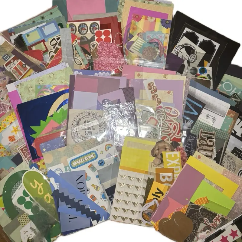 Junk Journal Scrapbook Grab Bag Mystery Ephemera Stickers Paper Vintage Assorted Supplies Kit for Junk Journaling & Scrapbooking