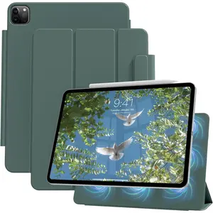 Magnetic Case for iPad Pro 11 Inch 4th /3rd /2nd Generation(2022/2021/2020),Slim Smart Folio, Lightweight Trifold Stand Case, Auto Sleep/Wake, Support 2nd Gen Apple Pencil Charging, Tablet Protective Cover, Tablet Casing, Tablet Accessories