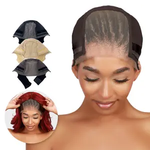 Lace Wig Cap for Women,Wig Caps with Grip Band for Keeping Wigs in Place,Make Your Wigs Glue Free,Wig Caps with Built-in Adjustable Velvet Band for Keeping Wigs in Place