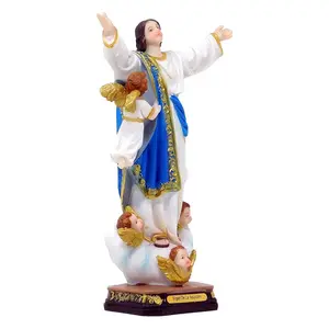 Virgen de La Asuncion 8" Inches Tall Mother Mary Estatua Brand New