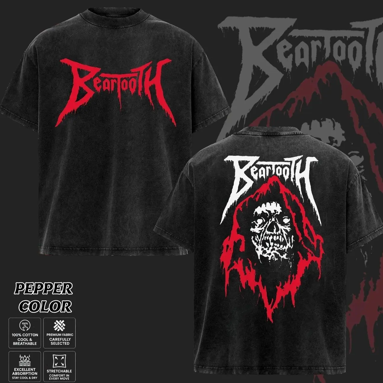 [COLLECTION] Beartooth Band T-Shirt Collection, The Band Beartooth Graphic Tee, Vintage Hardcore Metal Shirt, Dark Skull Artwork Shirts, Heavy Rock Band Merch, Gift for Metal Music Lovers, Merch for Men & Women O37