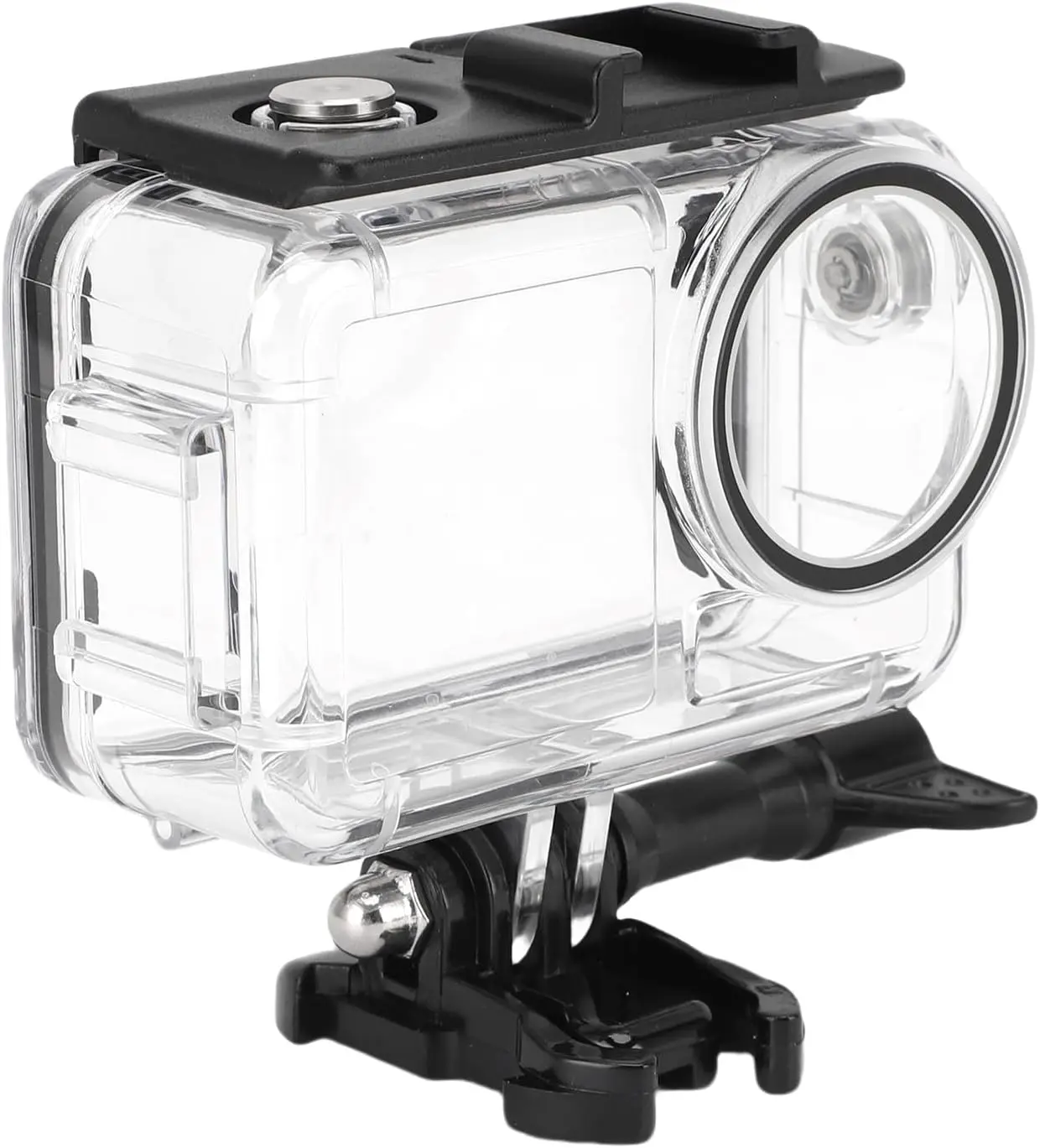 Action 3/4/5 Pro waterproof case: diving protective case with anti-fog filter and quick-release screws; a durable, waterproof protective cover suitable for Action 5 Pro, 4, and 3 models, ensuring clear footage during underwater shooting.
