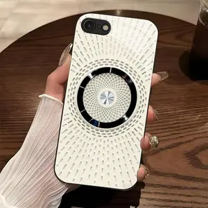 Perfect tech gift! Luxury Magnetic Phone Case for iPhone SE (2nd generation), sleek geometric design for men and women — 975