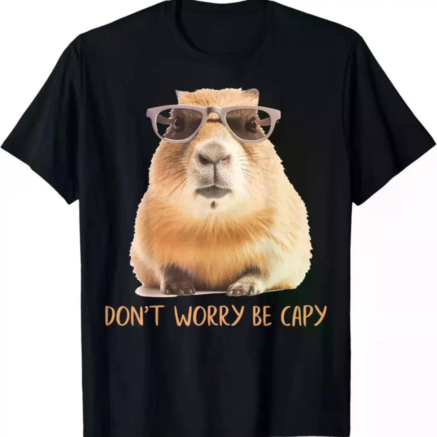 Pure Cotton "Don't Worry, Be Capy" Capybara T-Shirt