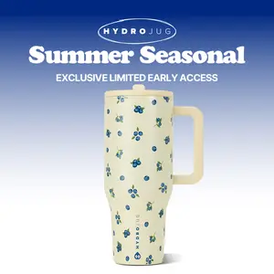 HydroJug Traveler | Leak-Proof Insulated Tumbler with Flip Straw & Cup Holder Fit Flasks Lid Drinkware