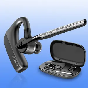 Wireless Truck Driver Earphones Noise cancelling Headpones Handsfree Earbuds with Dual Mic for Office Driving Bluetooth Adjustable