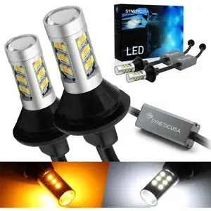 3157 Switchback LED Turn Signal Bulbs with Built-In Resistors No Hyper Flash Plug & Play Dual Color White Amber Error Free High Brightness Long Lasting Universal Fit