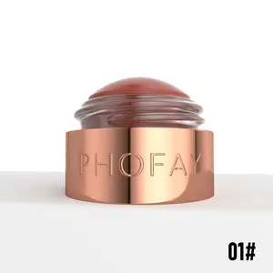 PHOFAY Mousse Blush Cream - Lightweight Long-Lasting Cosmetic Makeup for Cheeks - Creamy Texture - Easy Application - Perfect for Enhancing Natural Beauty Blend