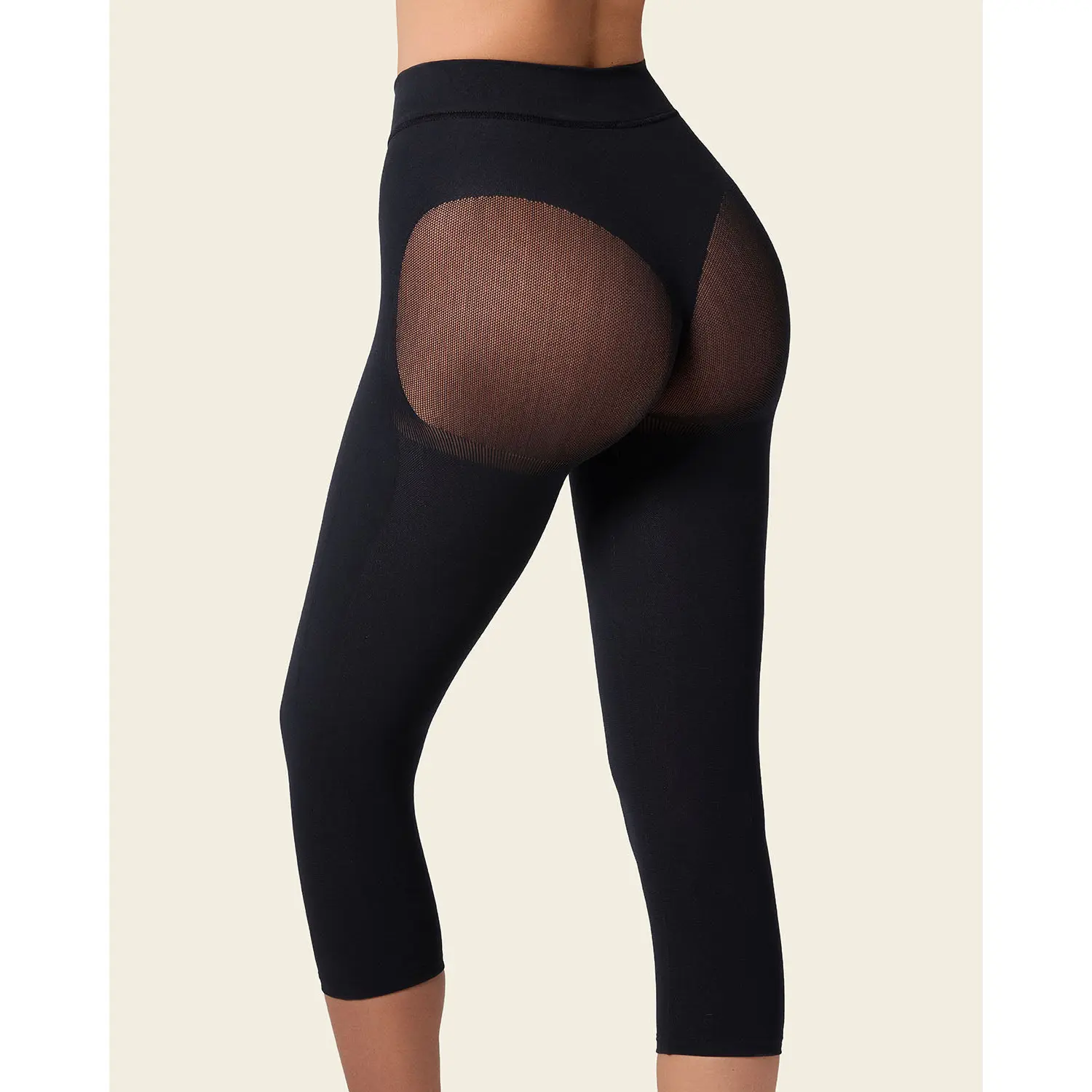 Leonisa SmartShape Capri – Moderate Compression High-Waisted Shapewear with Natural Smoothing Effect | Invisible Seamless Design