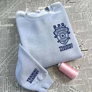 Resident Evil Embroidered Sweatshirt, Umbrella Corporation Hoodie, Leon Kennedy Shirt, Horror Game Merch, Gamer Gift