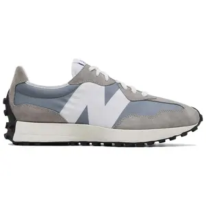 New Balance NB 327 Classic Retro V-Toe Shoe Suede Fabric & Pigskin Breathable Low-Top Casual City Commuter Running Shoe Unisex Style Original Grey MS327LAB