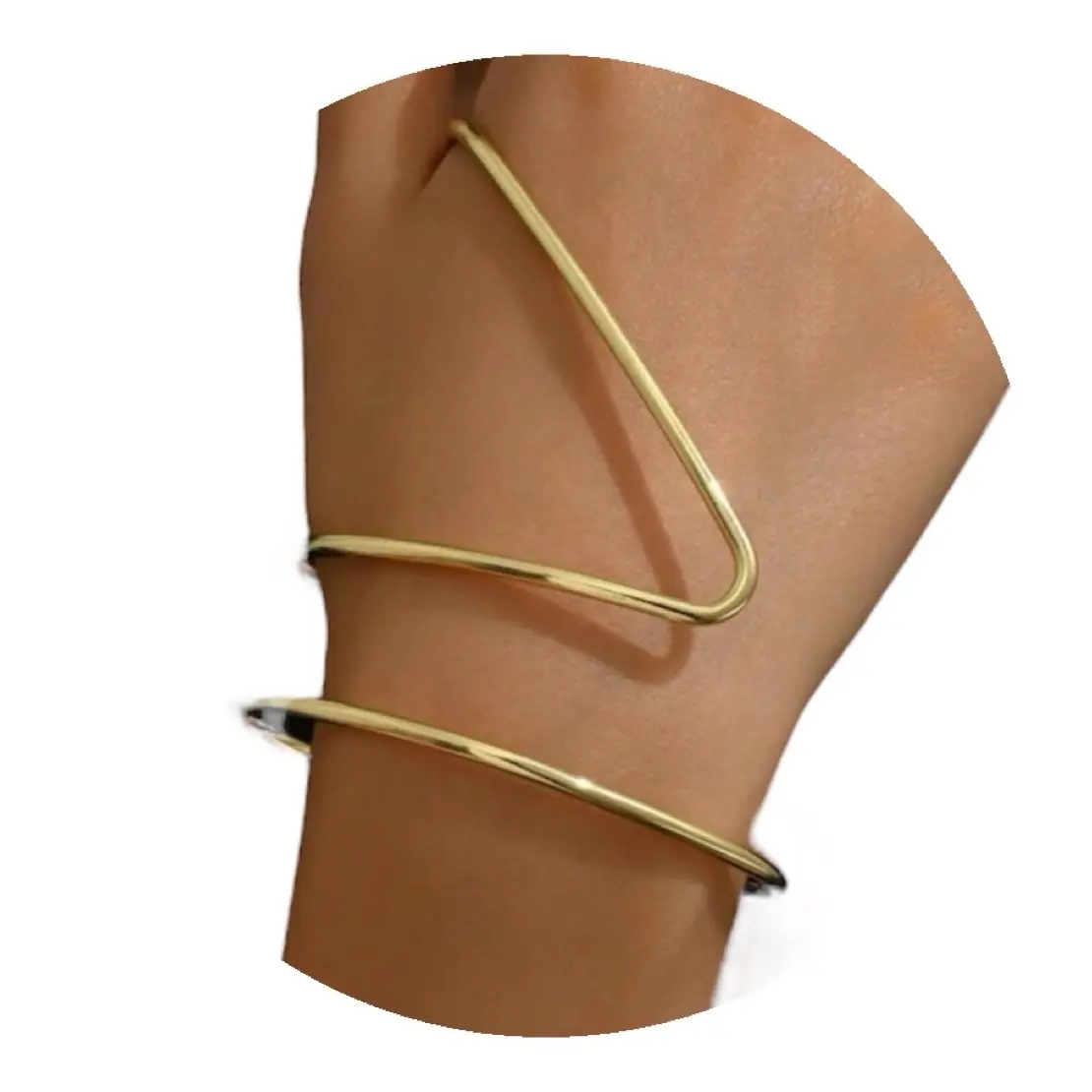 Gold Plated Adjustable Bracelet Cuff - Fashion Accessory for Women, Sleek Design for Formal & Casual Occasions bangle bracelets