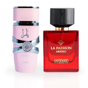 YARA EDP Spray 100ML (3.4 OZ) by Lattafa & La Passion Absolu EDP Spray 100ML (3.4 OZ) by Intense Elite | Celebrate Femininity with These Alluring Scents. (PREMIUM BUNDLE)
