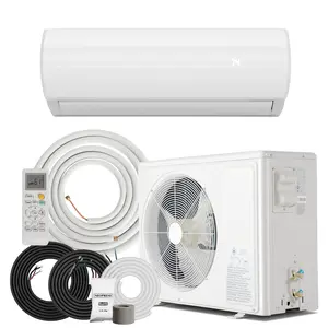 12000BTU Mini Split Air Conditioner & Heater with Inverter, 19 SEER2 230V AC Unit Cools Rooms up to 750 Sq. Ft, Energy Efficient Inverter AC with Heat Pump, Complete Installation Kit, White