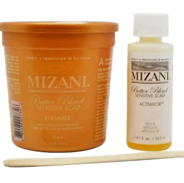 Mizani Butter Blend Gentle Hydrating Aloe Scalp Relaxer for Sensitive Scalps, Single Application Haircare Treatment with Moisture Boost