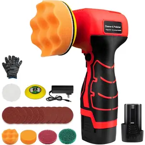 Cordless Sander, 3" Mini Buffer Polisher for  Detailing, 16.8V 3.0Ah Li-ion , 20 Accessories, 3500RPM, Lightweight & Compact Design for Sanding/Polishing/Waxing/Cleaning