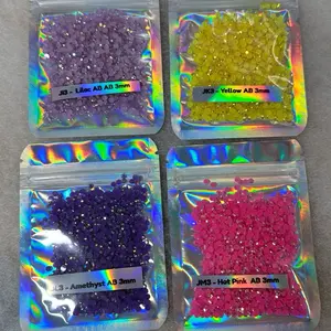 3mm Jelly Resin AB Rhinestones