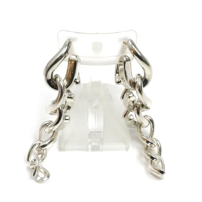 Pre-owned Tiffany & Co. Sterling Silver 925 (Ag925) Small Leather Goods Forge Silver Earrings