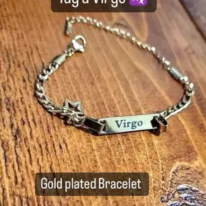 Custom Zodiac Sign Bracelets in Gold Plating for Virgo, Capricorn, Aquarius and More