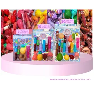 Lip Gloss & Lip Balm Lippie Mixed Bag - 5/10/20 Products, Lip Makeup Sets - Glossy, Lipstick Cosmetic Moisturizer