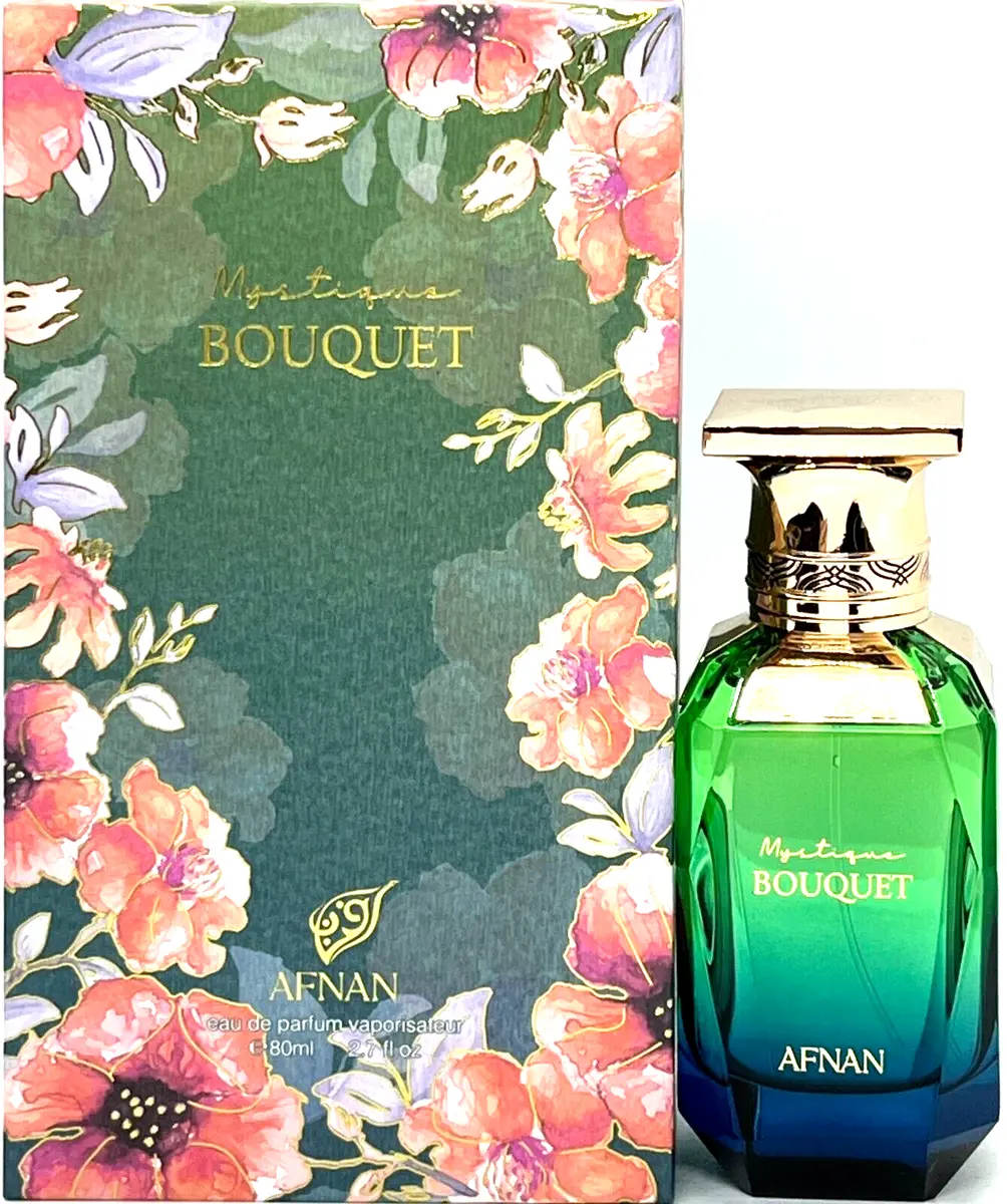 AFNAN Mystique Bouquet for Women Eau de Parfum Spray, 2.7 Ounce Perfume Fragrance Woody Saffron