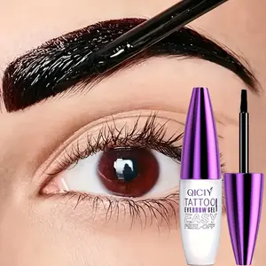 1 waterproof eyebrow gel, long-lasting sweat-proof natural makeup effect, fun tear-off design to create a personalized eyebrow makeup experience, black and brown film texture, tear-off eyebrow paste suitable for all skin types