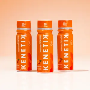 Kenetik Brain & Body Performance Shots – Caffeine-Free, Sugar-Free Ketone Supplement Drink, 10g Ketones for Focus, Clarity & Recovery, 2oz On-the-Go Energy