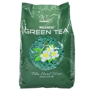 WAXNESS GREEN TEA FILM HARD WAX BEADS 2.2 LB / 35.27 OZ