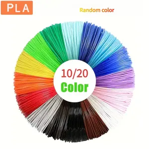 10 color 20 color 3D printing pen PLA consumables, printing filament, diameter 1.75mm, bright colors, used for artistic creation, creative handicrafts, fun design, smooth printing