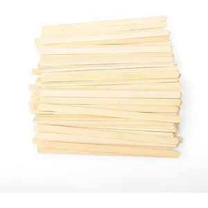 150 Count Bamboo Coffee Stirrer - Disposable 5.5 inches Long Wooden Stir Sticks for Coffee and Cocktails - Smooth, Splinter-Free Beverage Mixers - Ideal for Cafe, Bars and Drink Stations