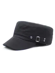 Army Cap Military Style Adjustable Flat Top Cap Unisex Basic Baseball Hat for Men Women