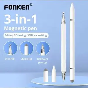3 in 1 Touch Screen Stylus Pen, 1 Count Multifunctional Capacitive Pen, Tablet & Computer Accessories Compatible with Samsung/Apple/Android Smartphone & Tablet