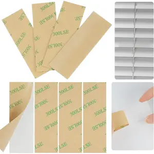 8 Pcs Vertical Blind Repair Tabs Clear Horizontal Blinds Replacement Slats Panels Self-Adhesive Fixers for Damaged Blinds Blades (with String Hole, 1(W) x 3(L) Inches)