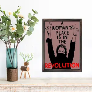 Framed Wall Art Poster - Empowering Quotes & Power Slogan, Modern Minimalist Female Empowerment Decor for Home Office, Motivational Gift Suitable for Home, Office,, Dorm Room - Framed Print