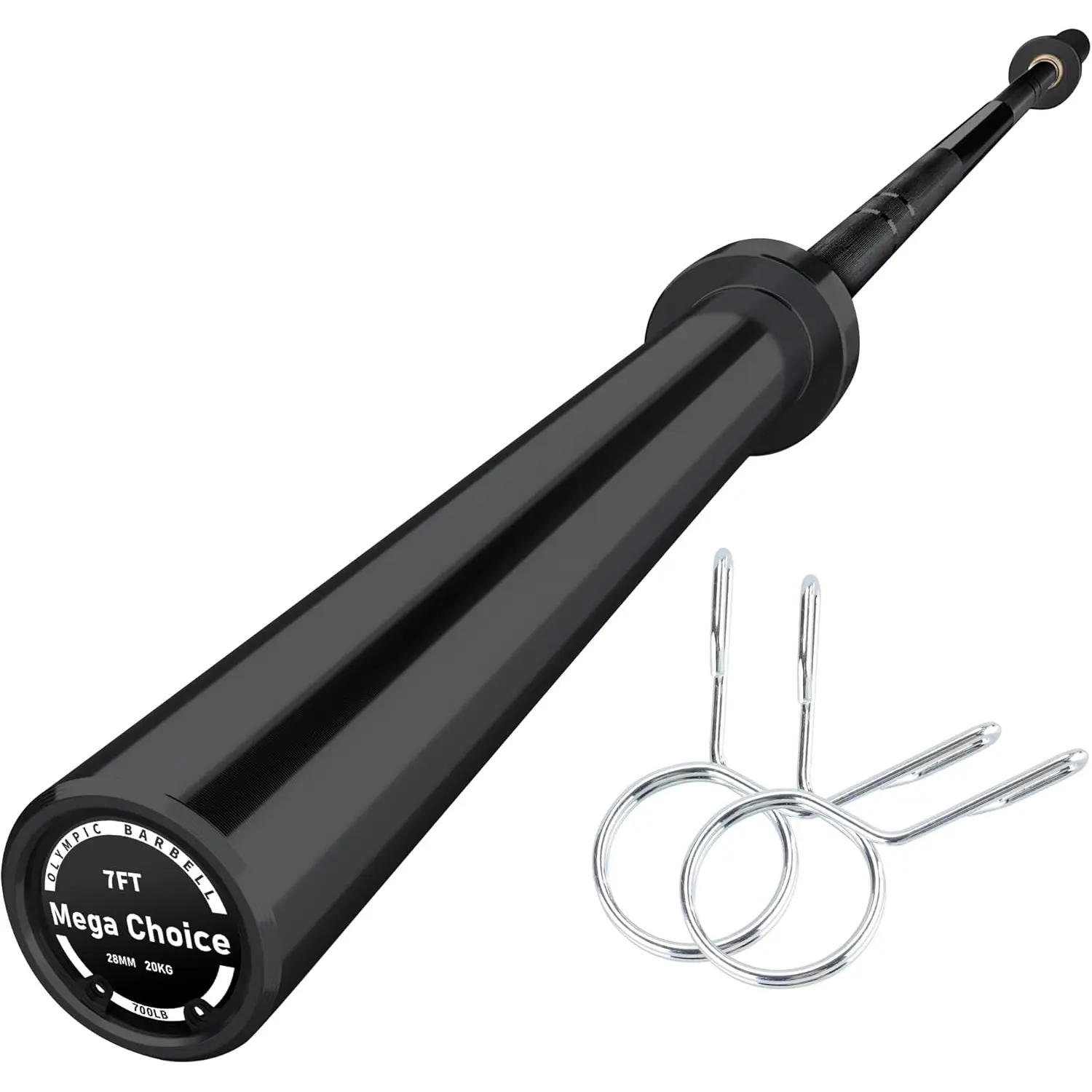 Barbell Bar for Weightlifting - 7FT Heavy Duty (1500LB/700LB), 51" EZ Curl Bar - Fits 2" Standard Plates - Home Gym Strength Training